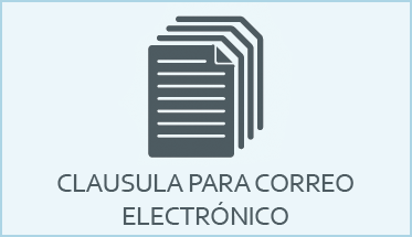 Cláusula adicional para correo electrónico